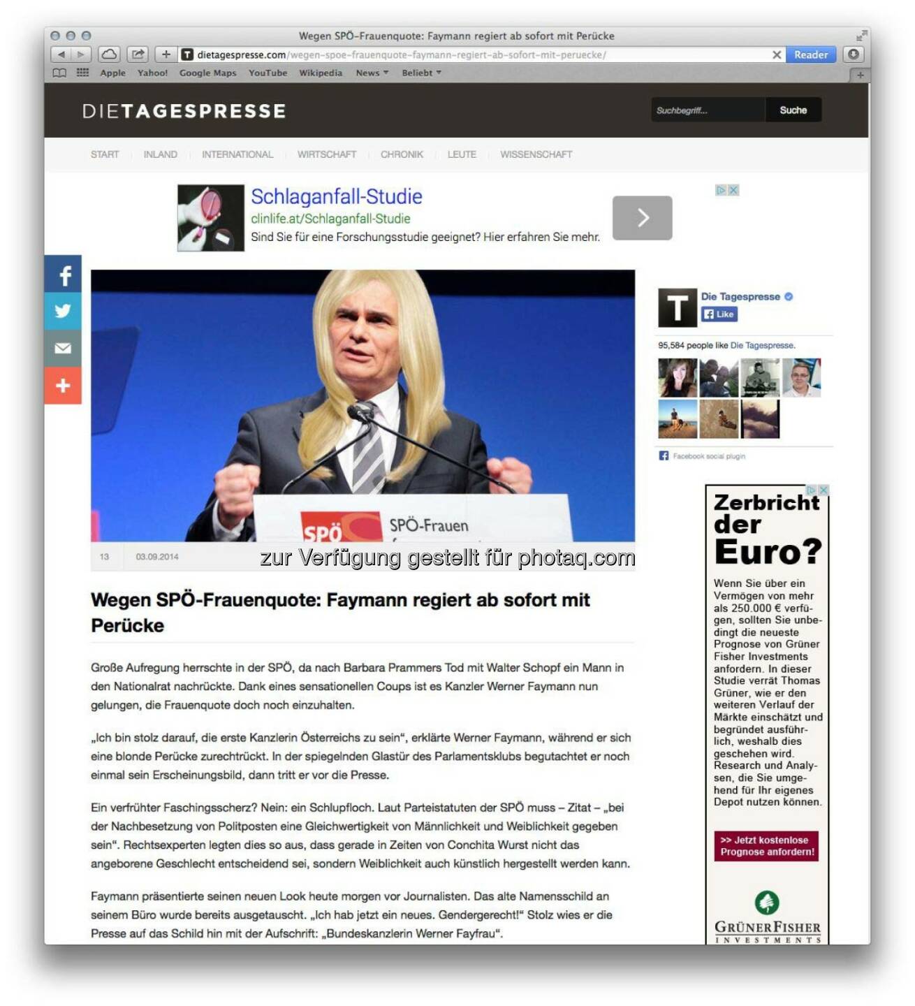 Premium-Onlinevermarkter von Russmedia Digital übernimmt Vermarktung von dietagespresse.com.

