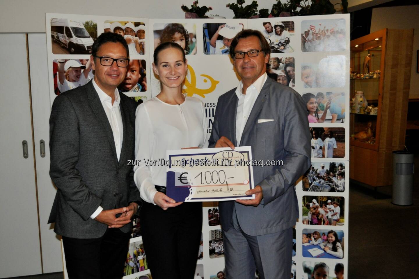 Andreas Werner, Aufsichtsratsmitglied Lyoness Group AG; Nina Passegger, Lyoness Child & Family Europe; CDW-Präsident Josef Vuzem: Lyoness & CDW: Ein Golftag im Zeichen von Diplomatie und Wirtschaft