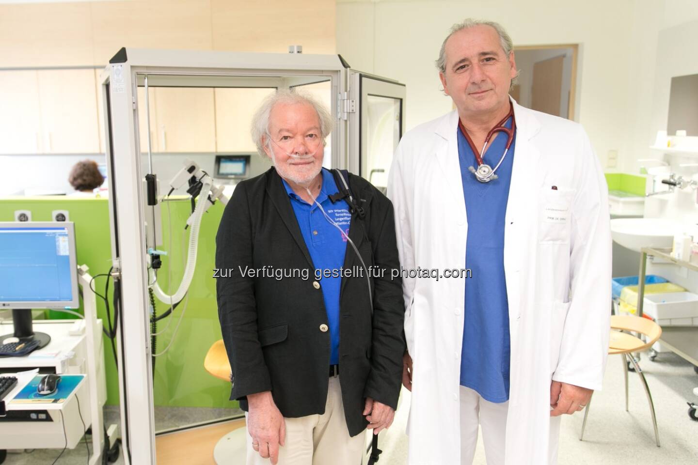 G&uuml;nther Wanke, LOT-Austria; Primar Peter Errhalt, Landesklinikum Krems.: Internationalen IPF-Woche vom 28. September - 5. Oktober 2014