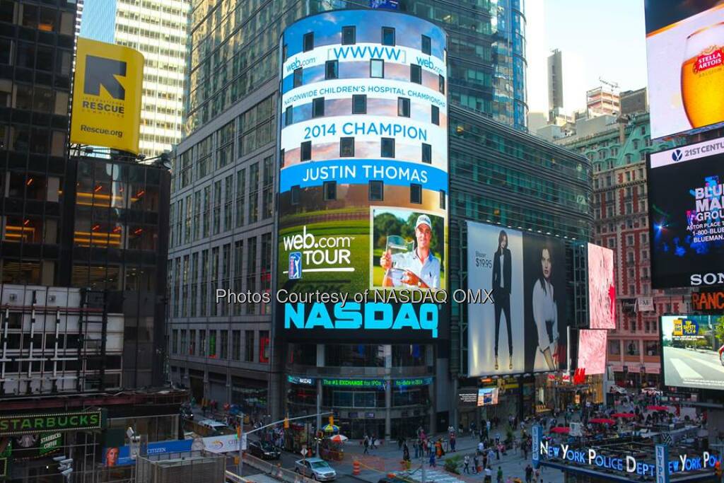 Congratulations to Justin Thomas, winner of Web.com Tour's Nationwide Children's Hospital Championship #WebTour  Source: http://facebook.com/NASDAQ (16.09.2014) 