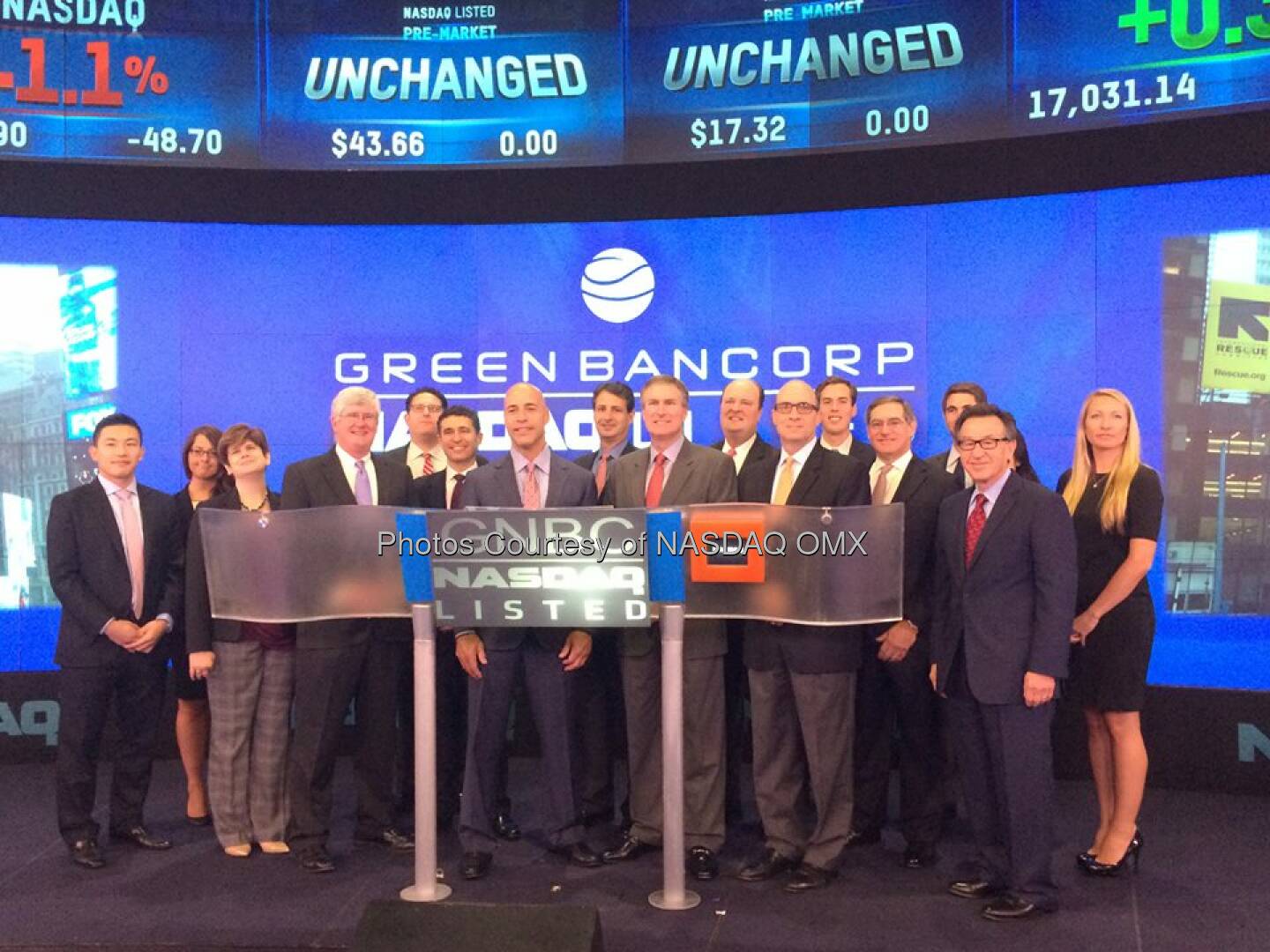 Green Bancorp, Inc. rings the #NASDAQ Opening Bell $GNBC  Source: http://facebook.com/NASDAQ
