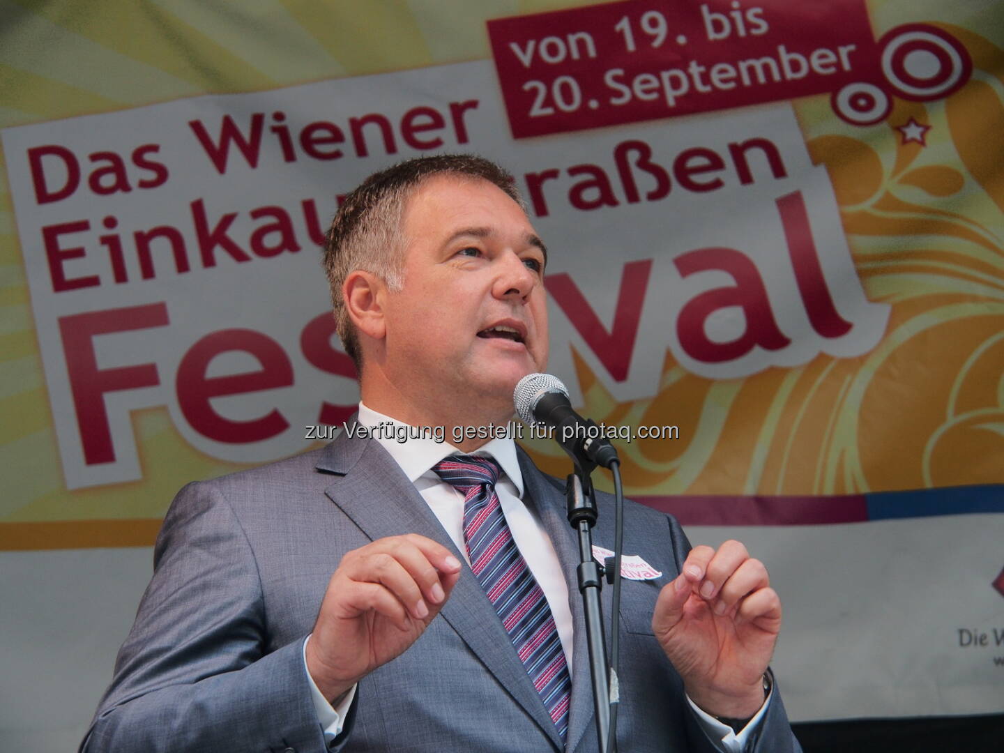 WK Wien Präsident Ruck eröffnet Einkaufsstraßen Festival