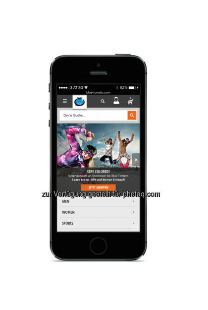Blue Tomato (blue-tomato.com) hat die mobile Version seines Online-Shops mit mehr als 450.000 Produkten neu aufgesetzt. (Bild: blue-tomato.com) (22.09.2014) 