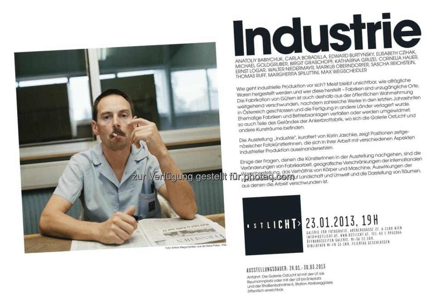 Einladung Industrie, 23.1.2013