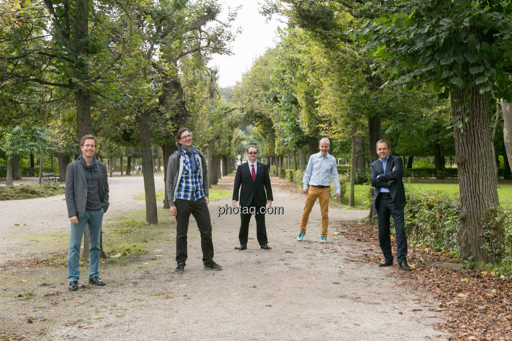 Martin Watzka (dasertragreich.at), Josef Chladek, Gregor Rosinger, Christian Drastil, Wolfgang Matejka (Matejka & Partner) , © Martina Draper/photaq (23.09.2014) 