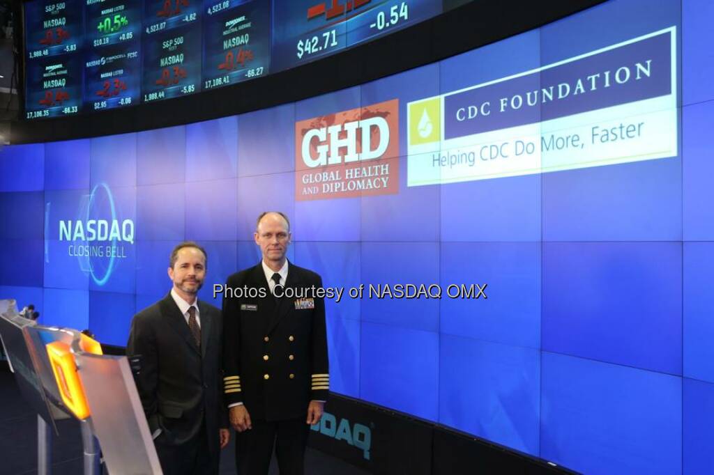 Global Health and Diplomacy rings the #NASDAQ Closing Bell!  Source: http://facebook.com/NASDAQ (24.09.2014) 