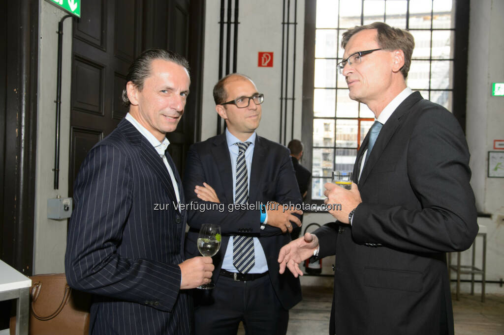 Christian Rainer (Chefredakteur Profil), Peter Schiefer (Konzernsprecher Telekom Austria Group) und Thomas Kralinger (VÖZ Präsident), © Telekom Austria Group / Rainer Eckharter (24.09.2014) 