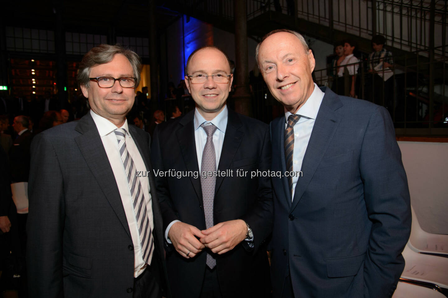 Alexander Wrabetz (ORF General), Alexander Sperl (CMO A1) und Wolfgang Ruttenstorfer (AR Vienna Insurance Group)