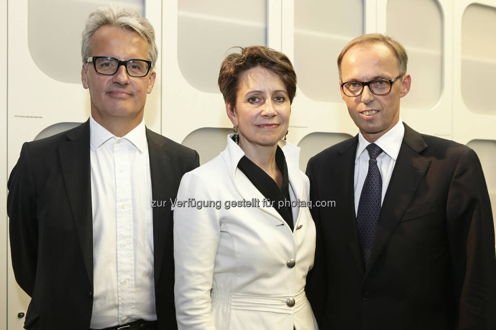 Peter Pichler (Berndorf AG), Sabine Herlltschka (Infineon Technologies Austria) und Klaus Malle (Accenture Österreich), © Katharina Rossboth (25.09.2014) 