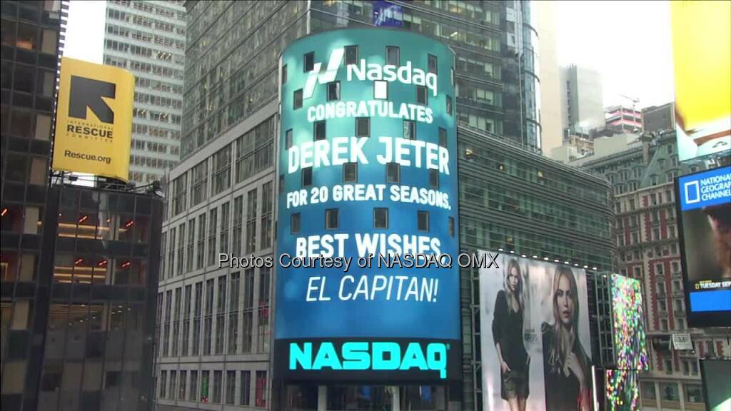 Watch our video which highlights a career filled with milestones. NASDAQ congratulates Derek Jeter for 20 great seasons with New York Yankees! #RE2PECT  Source: http://facebook.com/NASDAQ (26.09.2014) 