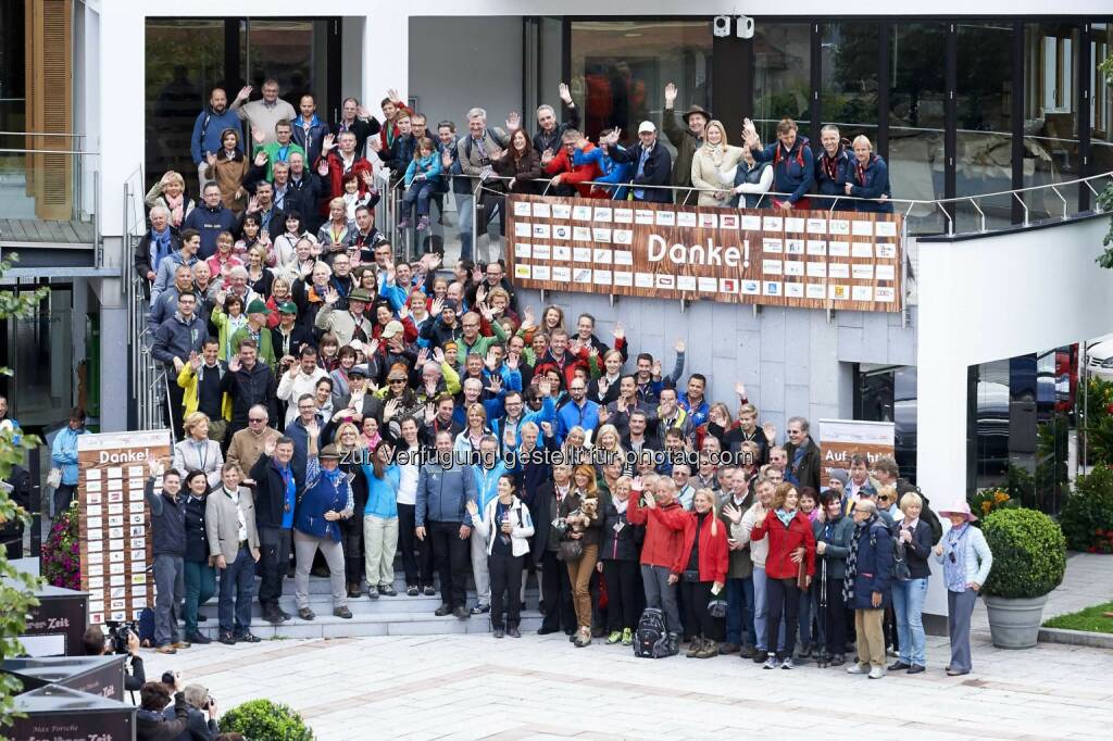 Wirtschaftswanderung, Gruppenbild, ©  leisure.at/Sabine Klimpt (28.09.2014) 