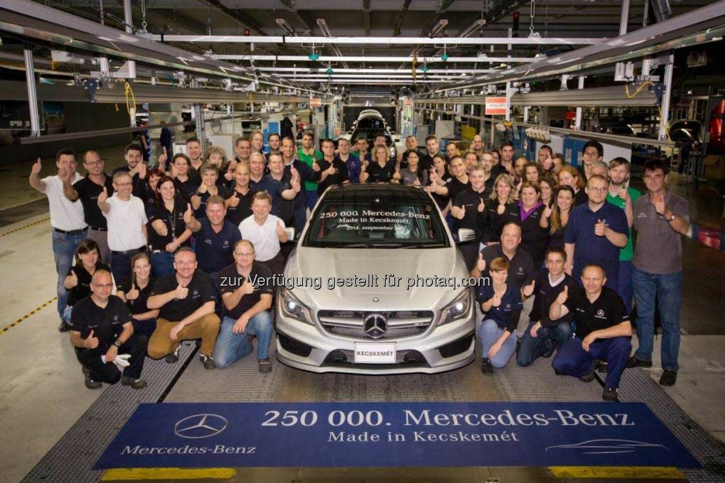 250.000ster Mercedes-Benz läuft im Werk Kecskemét (Ungarn) vom Band 