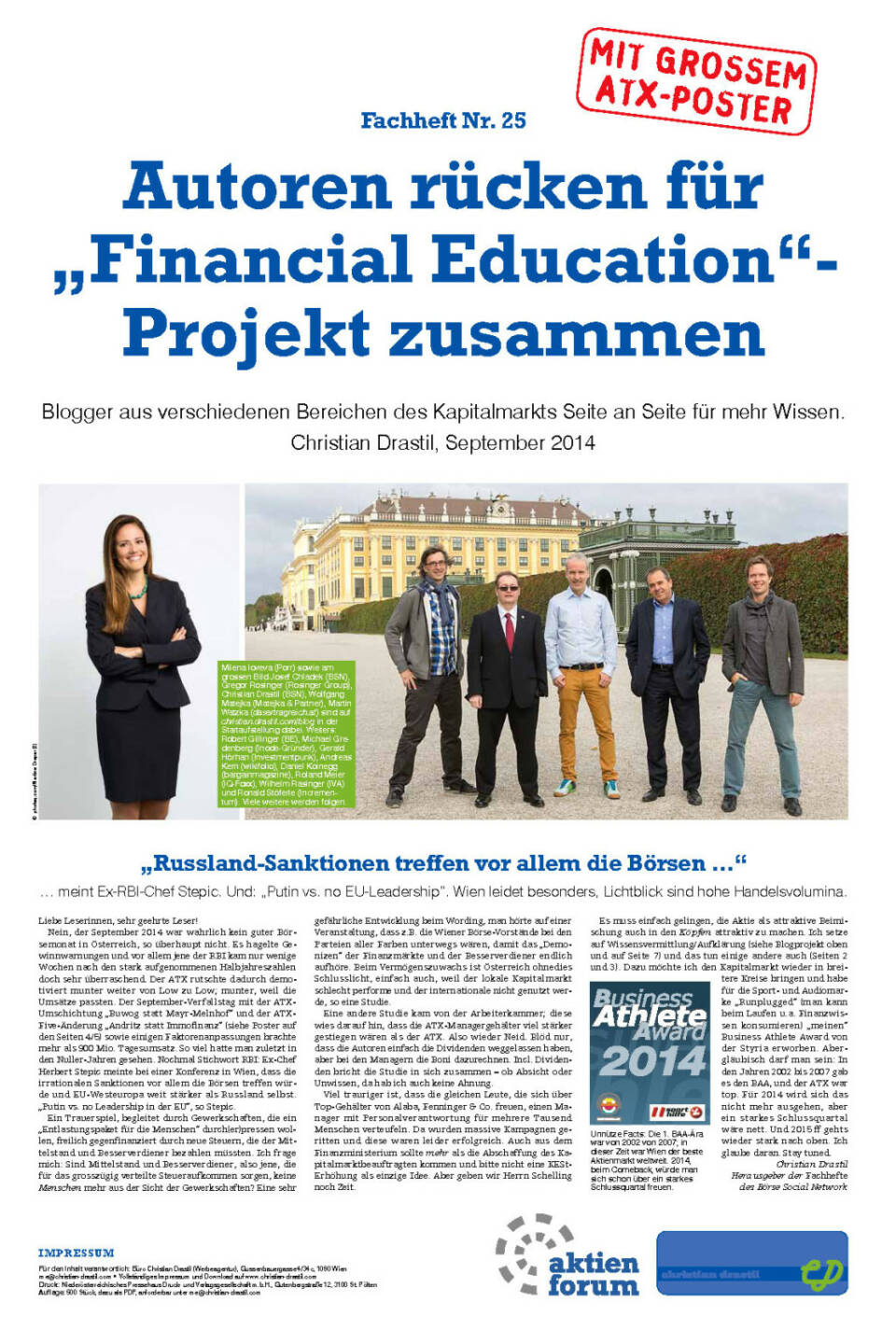 Fachheft 25 - Autoren rücken für „Financial Education“-Projekt zusammen