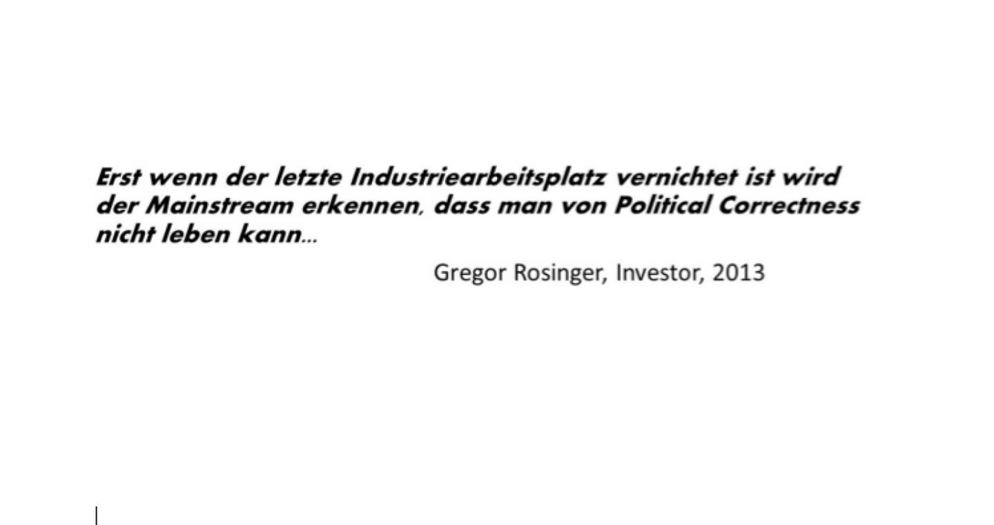 Political Correctness in der Industrie (Gregor Rosinger)