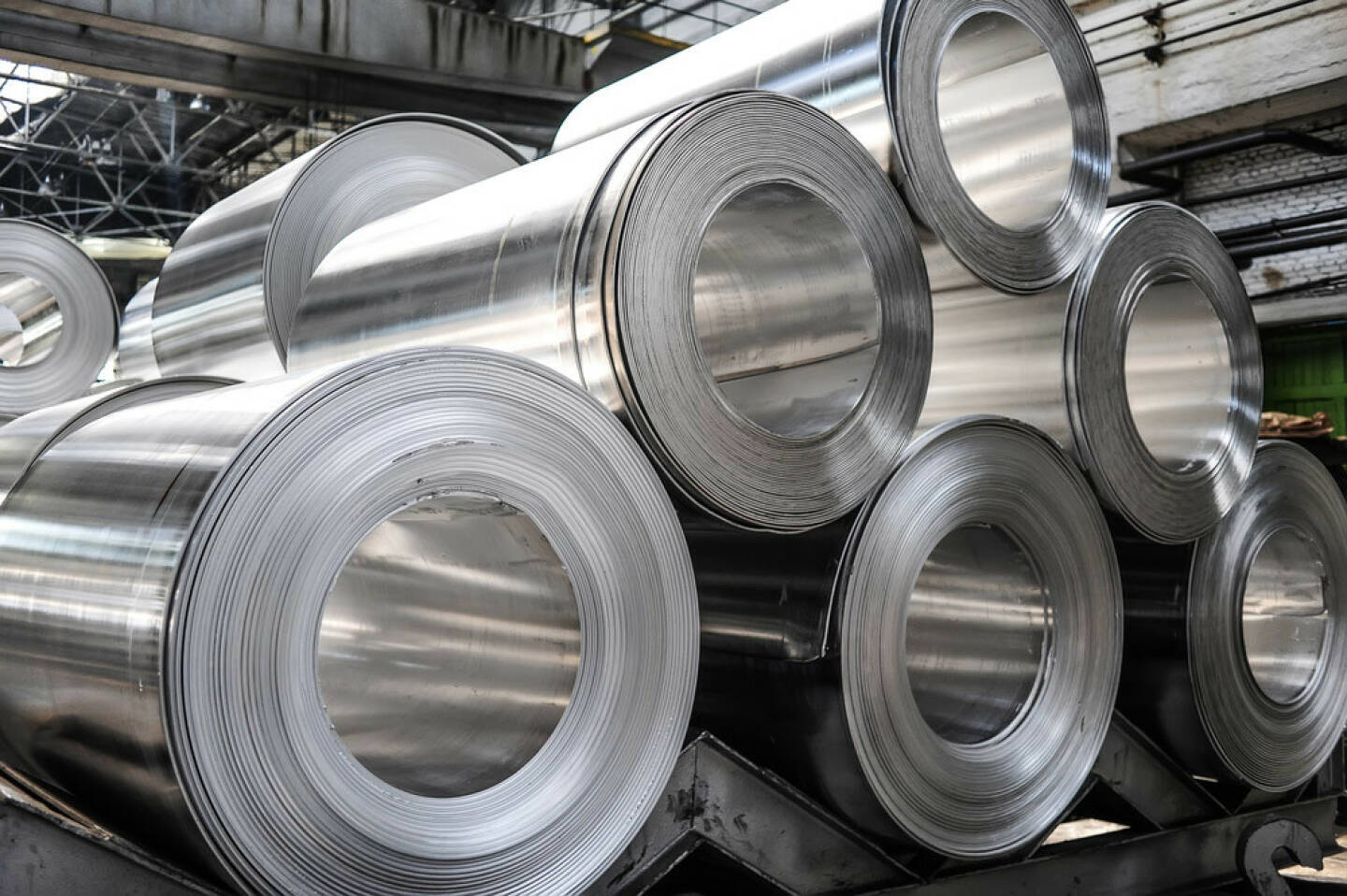 Stahl, Stahlrolle, Industrie, Metall, http://www.shutterstock.com/de/pic-166007741/stock-photo-rolls-of-aluminum-sheet.html