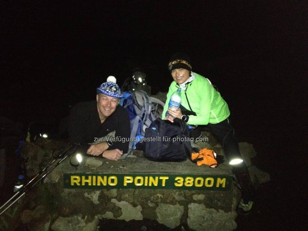 ‎25.1., 02h30 am Rhino Point, noch ca. 4h zum Gipfel :-), © Karl Mauracher (26.01.2013) 