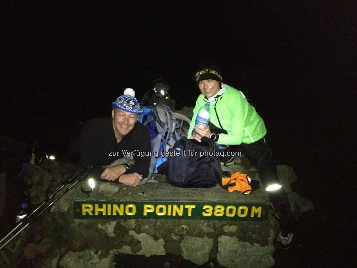 ‎25.1., 02h30 am Rhino Point, noch ca. 4h zum Gipfel :-)