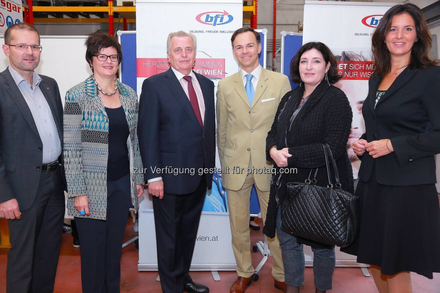 Franz-Josef Lackinger, BFI Wien, Petra Draxl, AMS Wien, Minister Rudolf Hundstorfer, Thomas Schmidt, WIFI Wien, Barbara Schieder, WIFI Wien, Valerie Höllinger, BFI Wien : Berufsförderungsinstitut Wien: 5 Jahre JugendWerkstatt - eine Erfolgsgeschichte