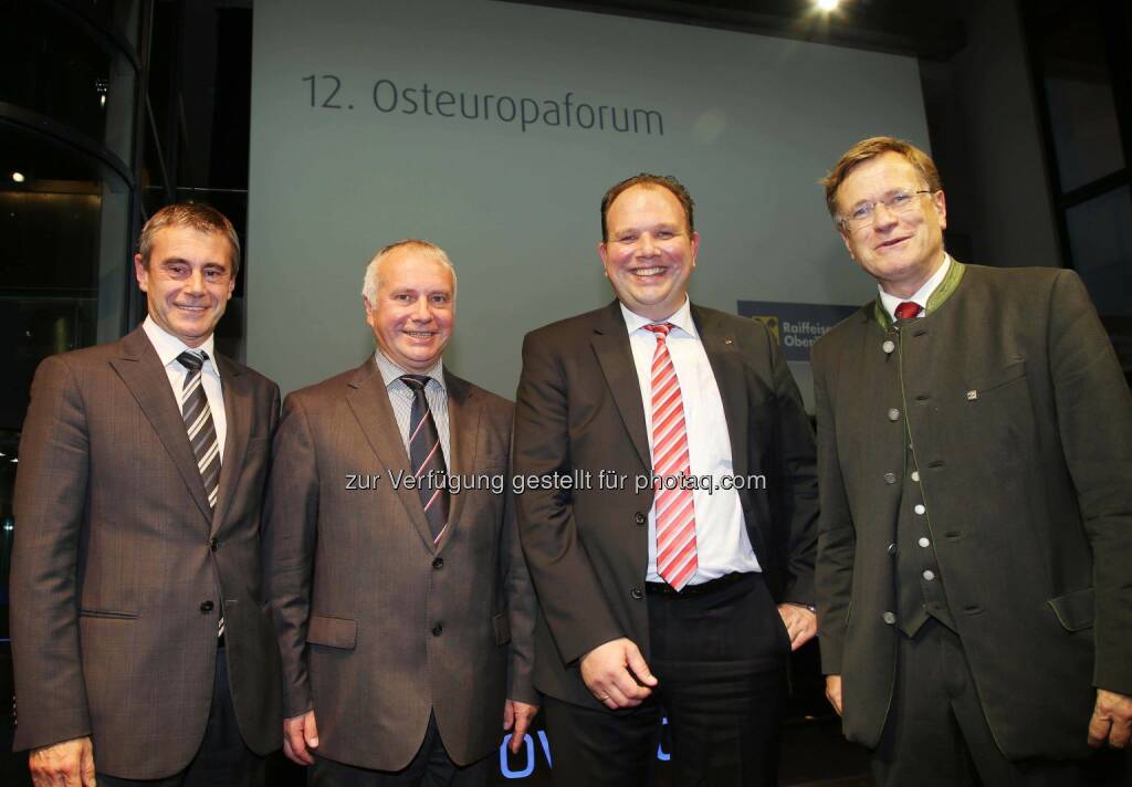 Heinrich Schaller, Alexander Rahr, Marc Deimling, Heinz Pöttinger, © RLB OÖ/Strobl  (14.10.2014) 