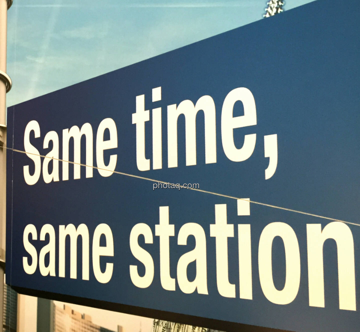 Same time, same station