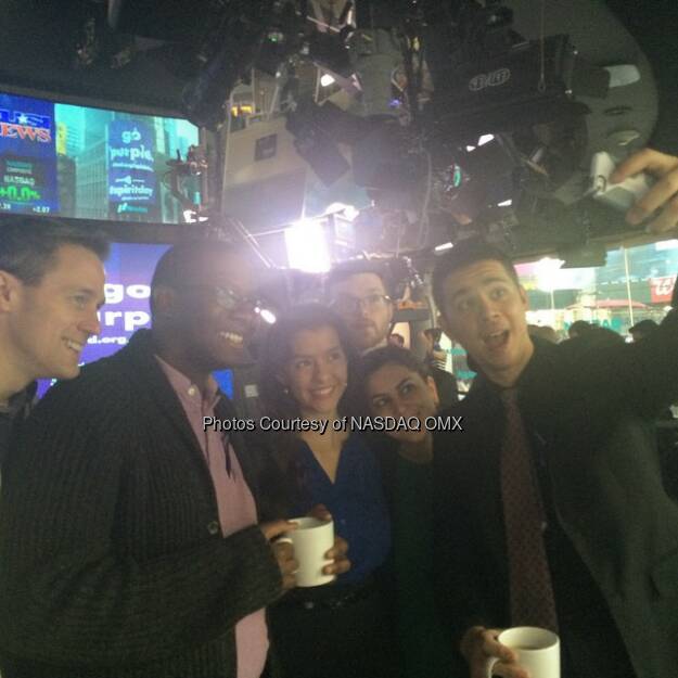 #Selfie to celebrate @Glaad #Spiritday here at #NASDAQ!  Source: http://facebook.com/NASDAQ (17.10.2014) 