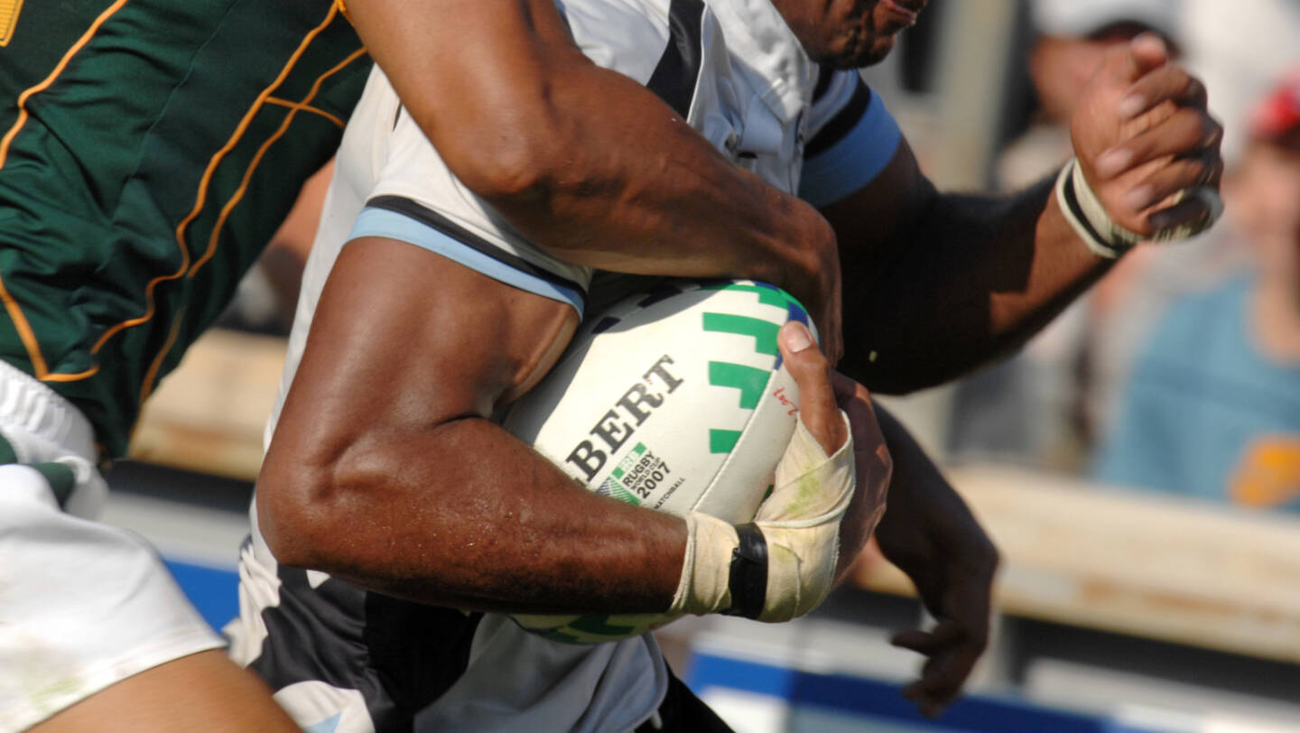 Verteidigung, defensiv, Fiji vs South Africa, Rugby World Cup  <a href=http://www.shutterstock.com/gallery-1633145p1.html?cr=00&pl=edit-00>Paolo Bona</a> / <a href=http://www.shutterstock.com/editorial?cr=00&pl=edit-00>Shutterstock.com</a>