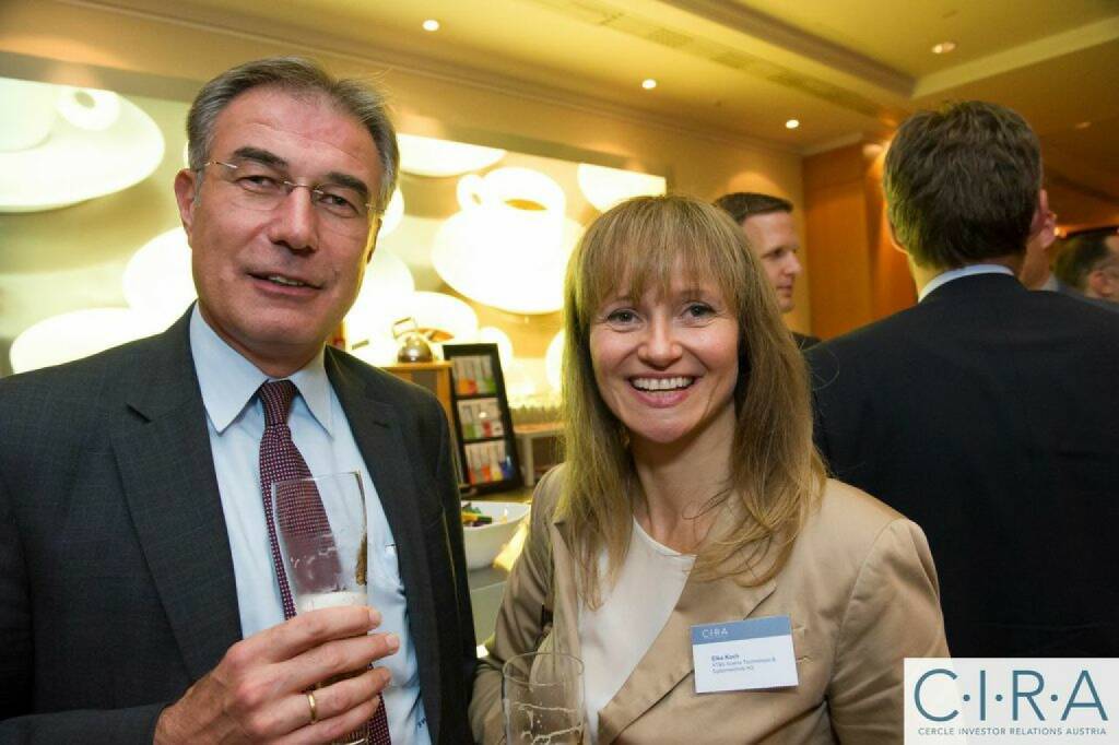 Friedrich Mostböck (Erste Group), Elke Koch (AT&S), © C.I.R.A. (21.10.2014) 