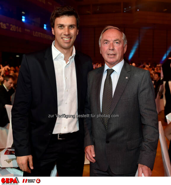 Mario Matt and Karl Schranz, Lotterien Gala Nacht des Sports, Photo: Gepa pictures/ Michael Riedler, ©  Gepa pictures/ Michael Riedler (31.10.2014) 