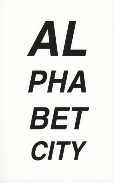 Pascal Anders - Alphabet City, Self published 2011, Cover - http://josefchladek.com/book/pascal_anders_-alphabet_city, © (c) josefchladek.com (31.10.2014) 