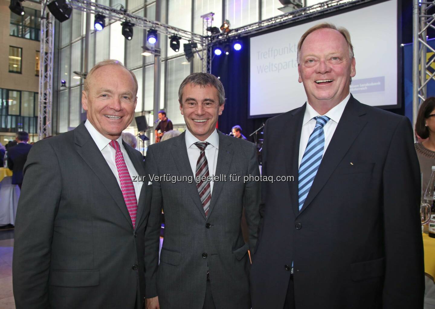 Helmut Wieser (AMAG-Generaldirektor), Heinrich Schaller (Generaldirektor RLB OÖ), Gerhard Falch (Ex-AMAG-Generaldirektor) (Bild: RLB OÖ/Strobl)