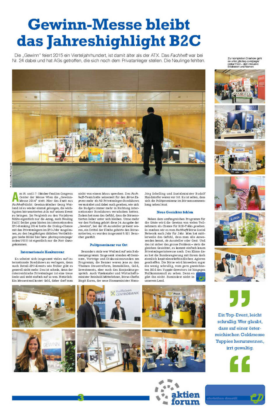Gewinn-Messe bleibt das Jahreshighlight B2C