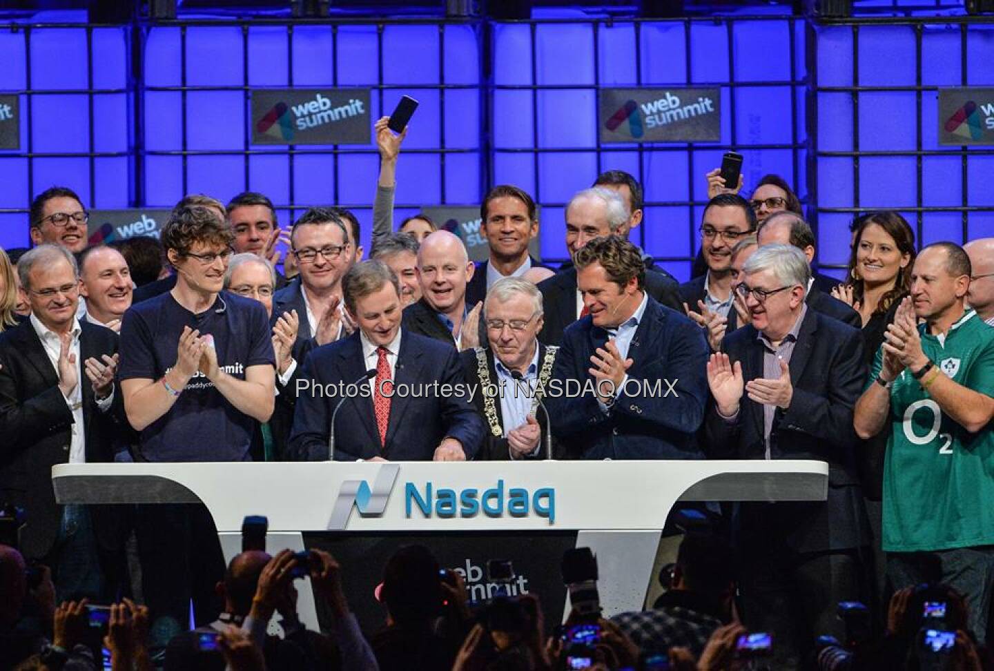 Photos from the Nasdaq Opening Bell at the Web Summit in Dublin