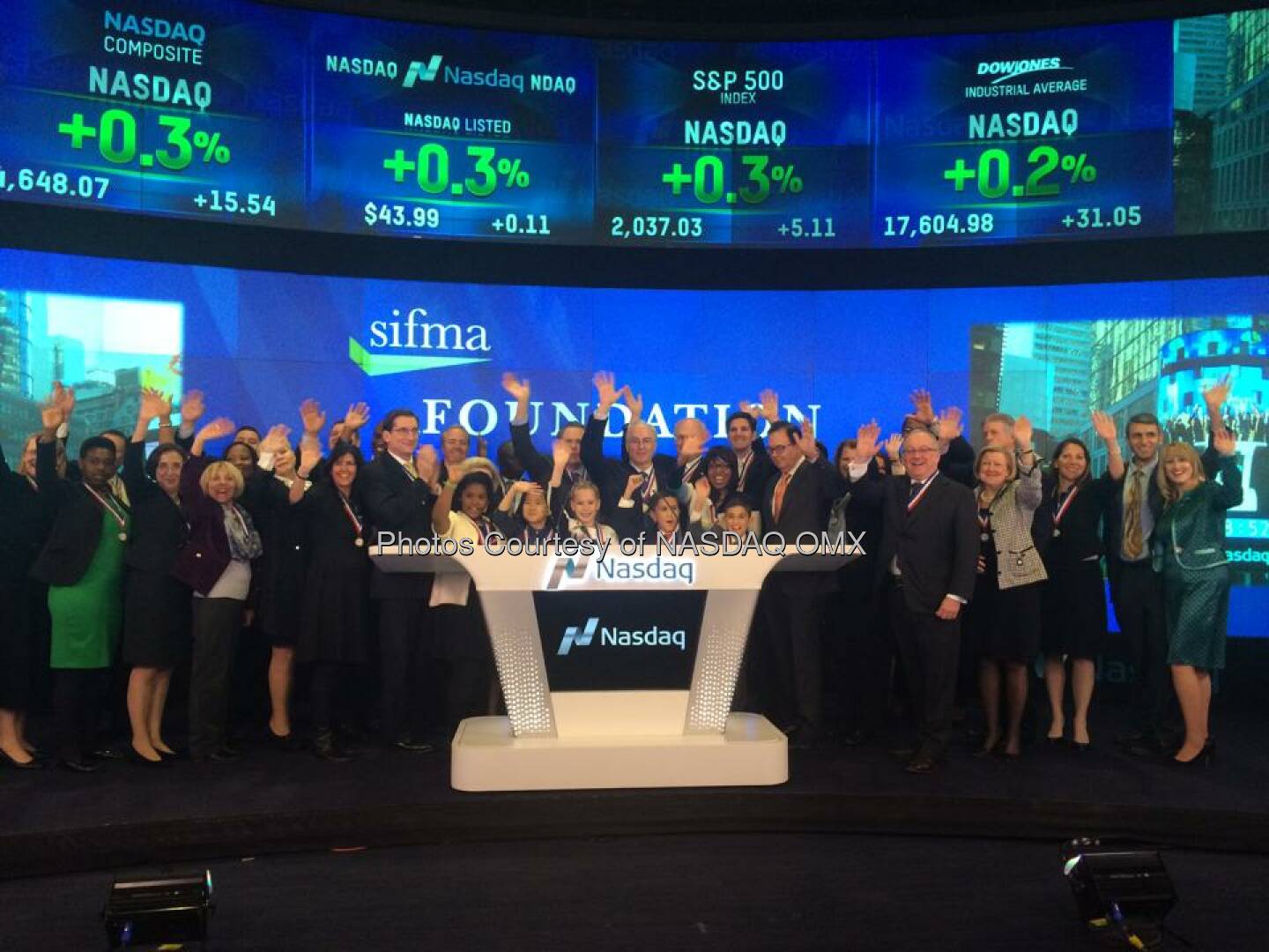 The SIFMA Foundation #stockmarketgame students joined SIFMA to ring the #Nasdaq Closing Bell!  Source: http://facebook.com/NASDAQ