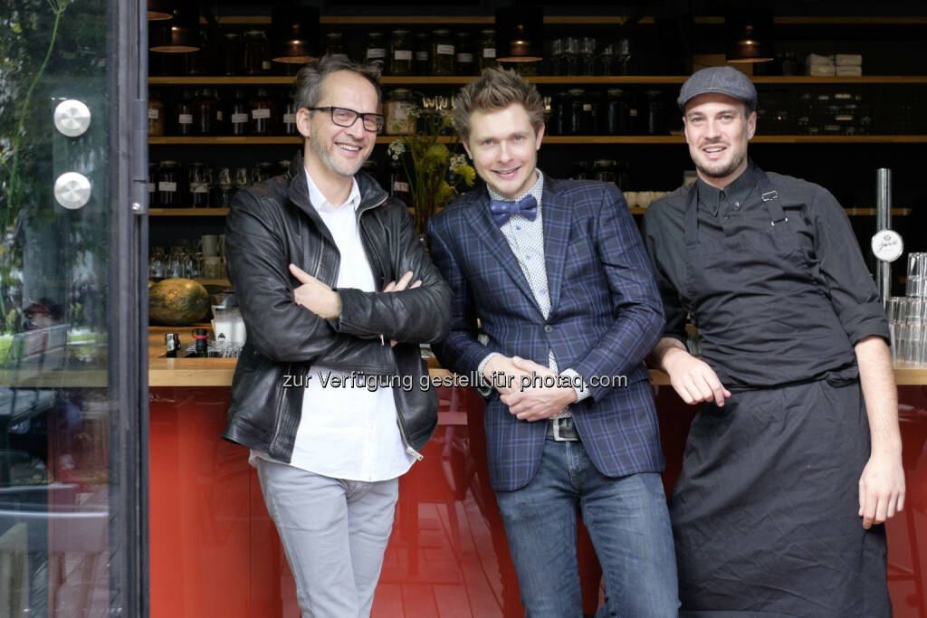 Andreas Wiesmüller, Bert Jachmann, Peter Fallnbügl: Heuer am Karlsplatz engagiert Österreichs besten Barkeeper, © Aussender (11.11.2014) 