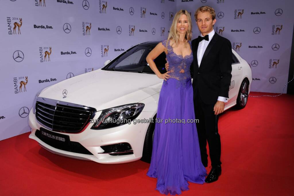 Nico Rosberg, Frau Vivian, Verleihung des Bambi 2014 in Berlin am 13.11.2014
Foto:  © Daimler AG , © Daimler AG (14.11.2014) 