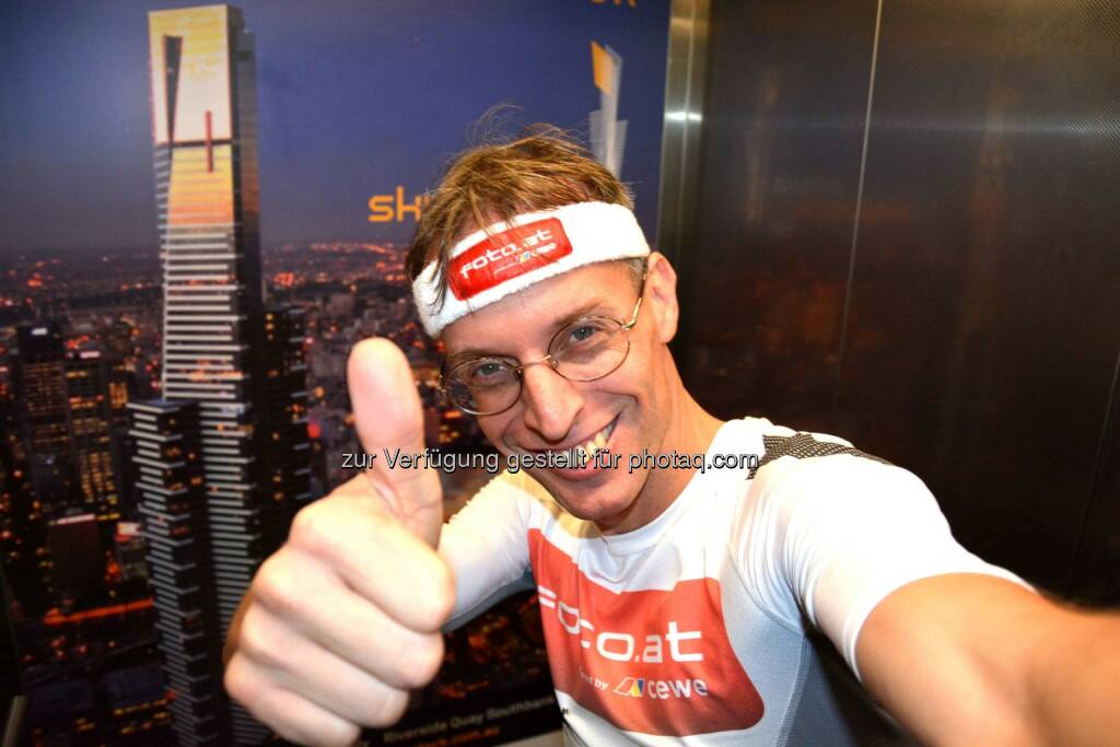 Rolf Majcen: 10. Platz beim Treppenlauf im Eureka Tower, Melbourne, Australien, © Aussendung (16.11.2014) 