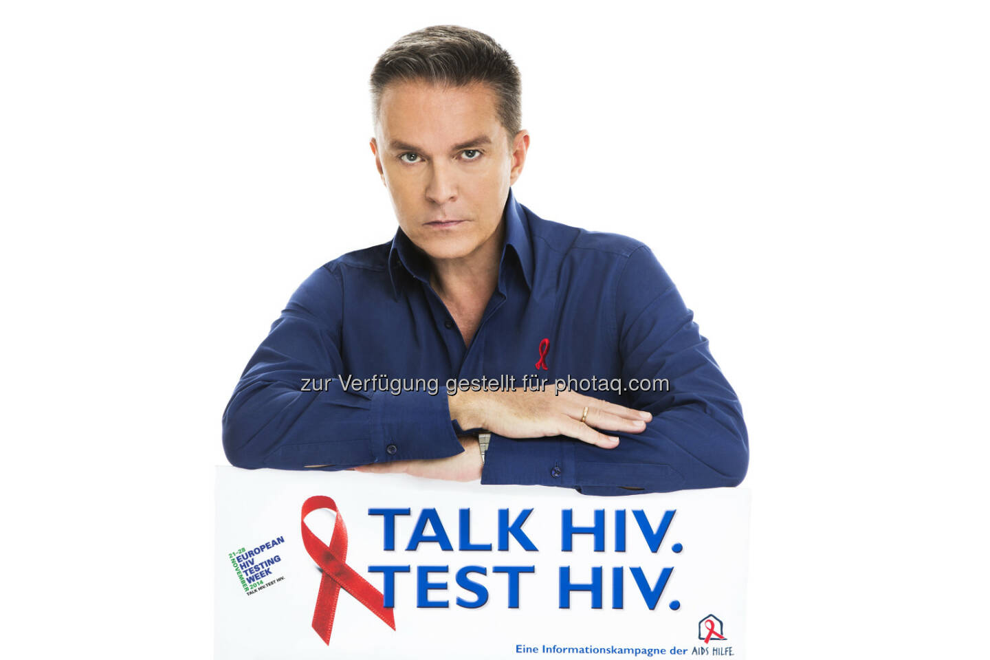 Alfons Haider (Kampagnenbotschafter der HIV-Testwoche) - Start der European HIV Testing Week. Die Aids Hilfe Wien sowie HIV-ExpertInnen aus dem Gesundheitsbereich beteiligen sich (Bild: Jürgen Hammerschmid für Aids Hilfe Wien)