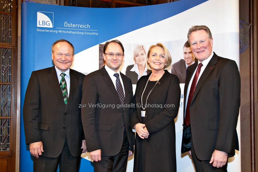 Hermann Schultes, Heinz Harb, Anna Maria Hochhauser, Christian Müller-Uri: 75-jähriges Jubiläum der LBG Österreich, (C) Anzenberger-Fink Christina, © Aussender (24.11.2014) 