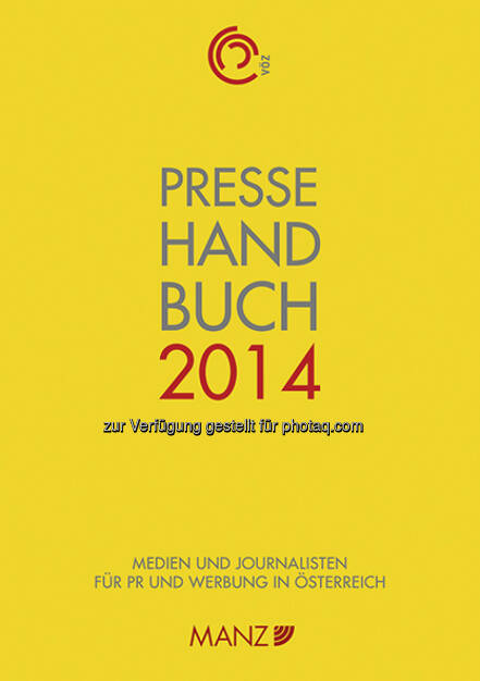 Manz'sche Verlags- und Universitätsbuchhandlung GmbH: Pressehandbuch 2014 ab sofort zum halben Preis (25.11.2014) 