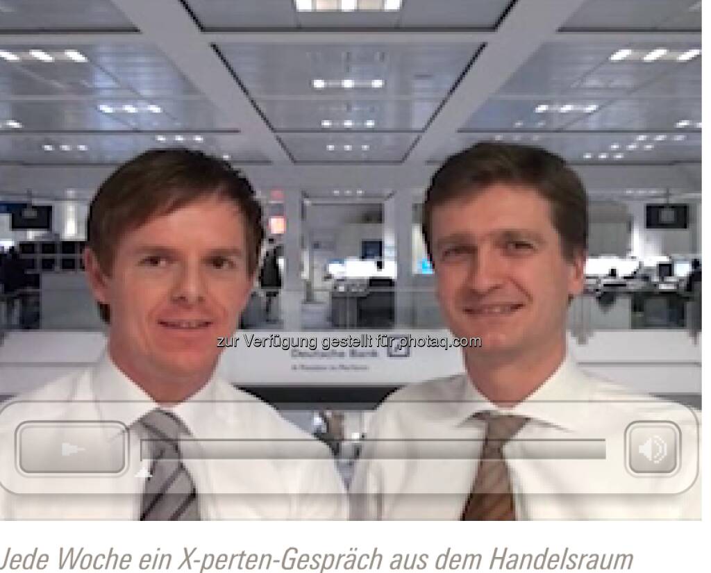 X-press Trends Newsletter von db-X markets. Christian-Hendrik Knappe und Mathias Schölzel mit u.a. kompetent-witzigen Know-how-Videos  http://staging.x-markets-db.com/DE/newsletter/trends/xpresstrends/pdf.html (07.02.2013)