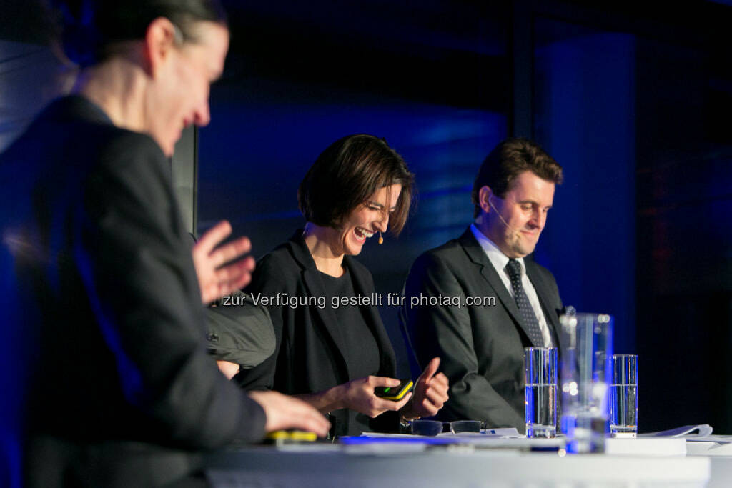 Bettina Schragl (Head of Corporate Communications Immofinanz), Birgit Noggler (CFO Immofinanz), Dietmar Reindl (COO Immofinanz), http://privatanleger.immofinanz.com/, © Martina Draper für Immofinanz (27.11.2014) 