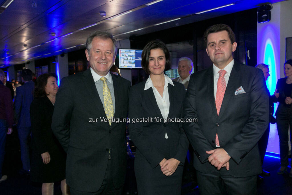 Eduard Zehetner (CEO Immofinanz), Birgit Noggler (CFO Immofinanz), Dietmar Reindl (COO Immofinanz), http://privatanleger.immofinanz.com/, © Martina Draper für Immofinanz (27.11.2014) 