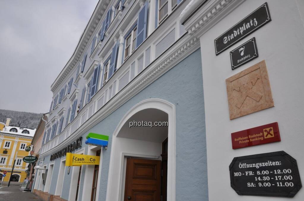 Raiffeisenbank Radstadt, © finanztmarktfoto.at (08.02.2013) 