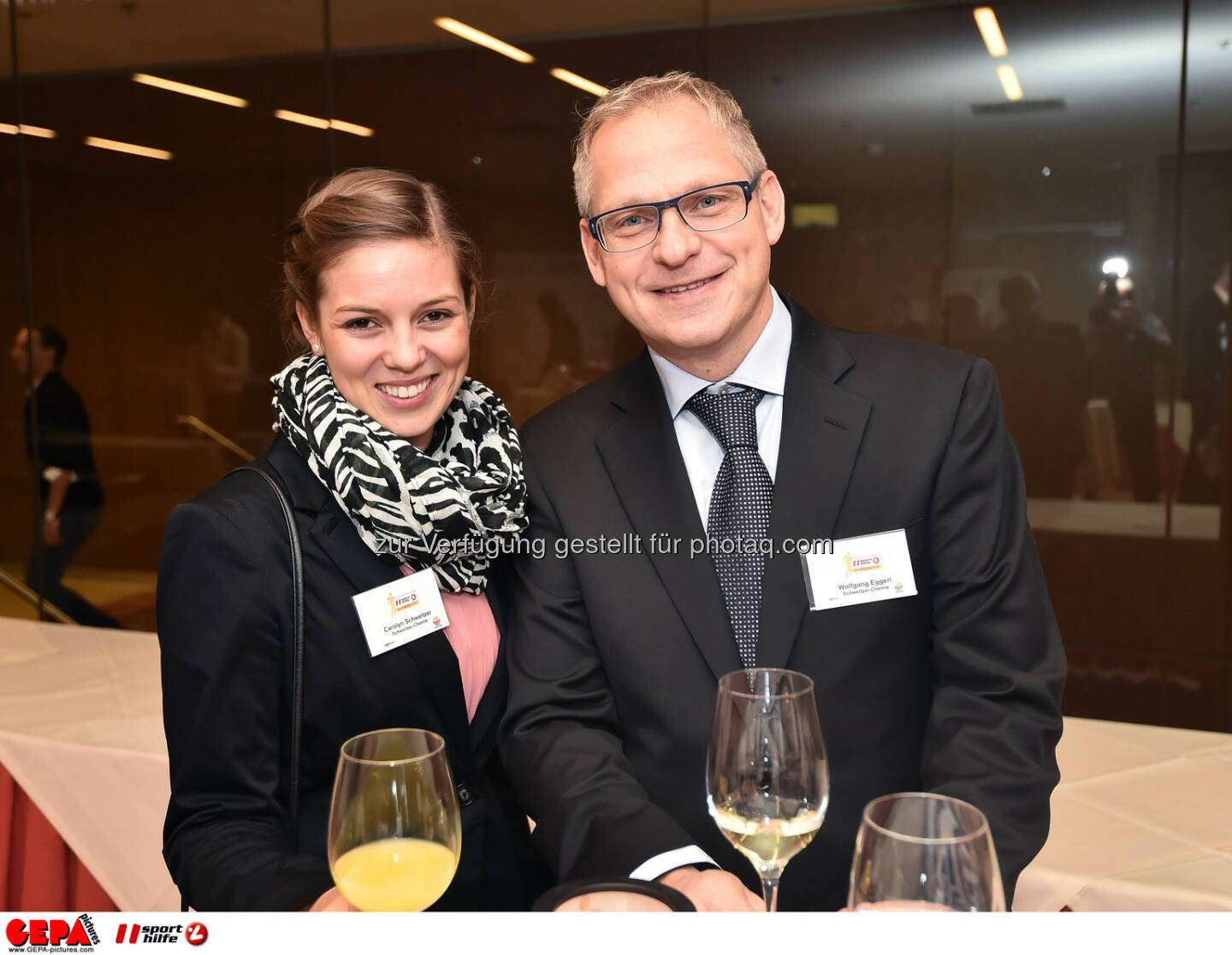 Carolyn Schweitzer and Wolfgang Eggerl. (Photo: GEPA pictures/ Martin Hoermandinger)