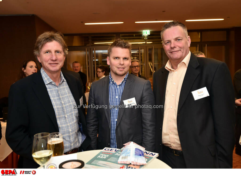Andreas Sachs, Konrad Wilczynsky und Stefan Hoellerl. (Photo: GEPA pictures/ Martin Hoermandinger) (02.12.2014) 