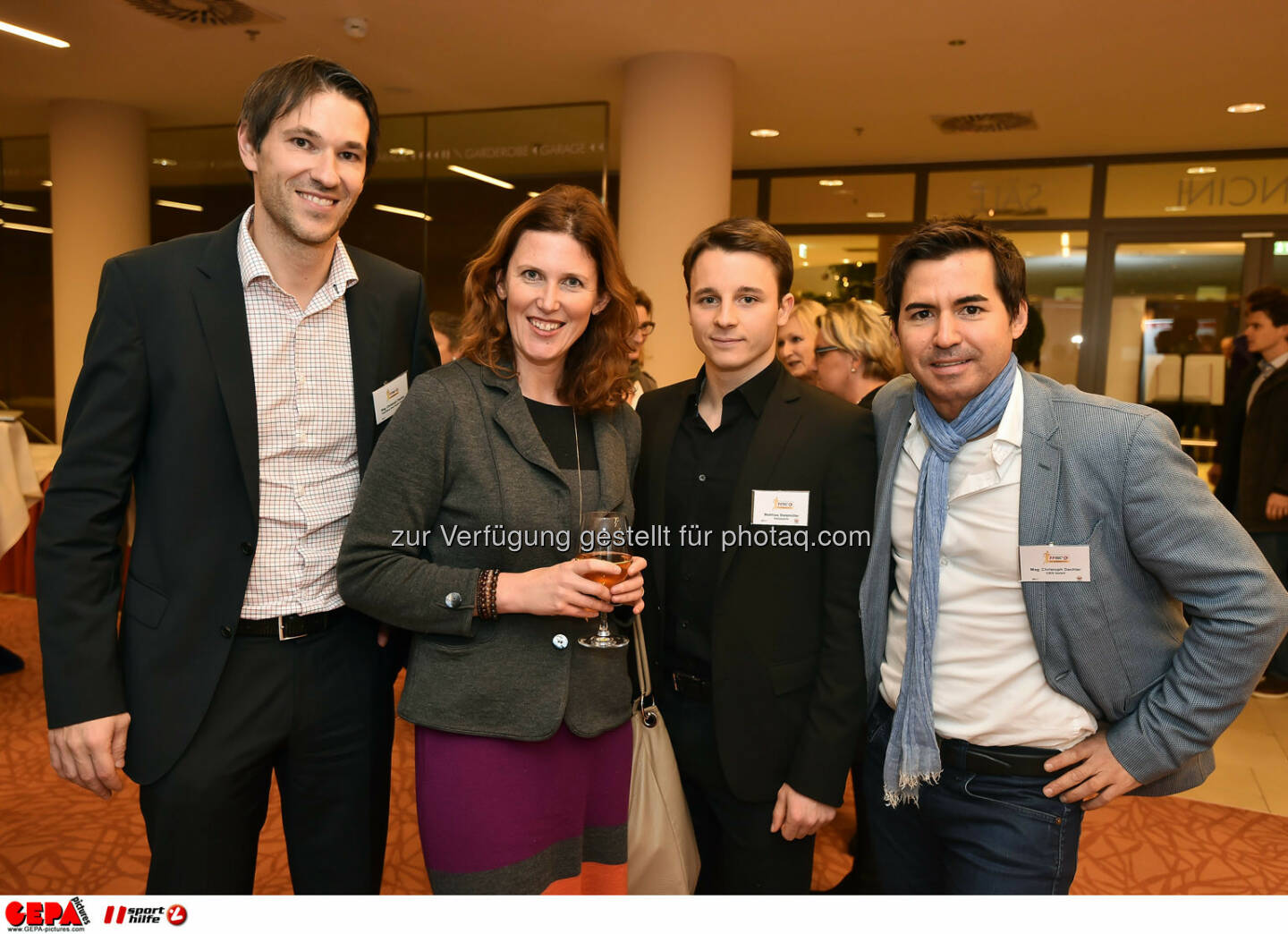 Christoph Stadler, Katharina Braun, Mathias Stelzmueller und Christoph Dechler. (Photo: GEPA pictures/ Martin Hoermandinger)