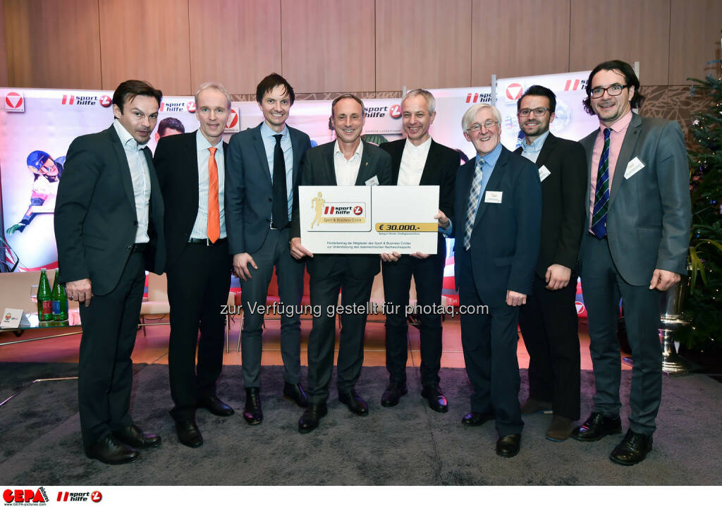 Severin Moritzer, Christian Drastil, Werner Starz, Anton Schutti, Rupert Hirner, Manfred Dimmy, Daniel Zuber and Herbert Schmid. (Photo: GEPA pictures/ Martin Hoermandinger) (02.12.2014) 