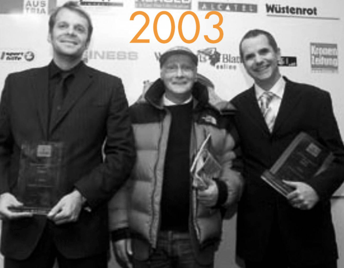 2003: Norbert Teufelberger, Niki Lauda und Wolfgang Konrad