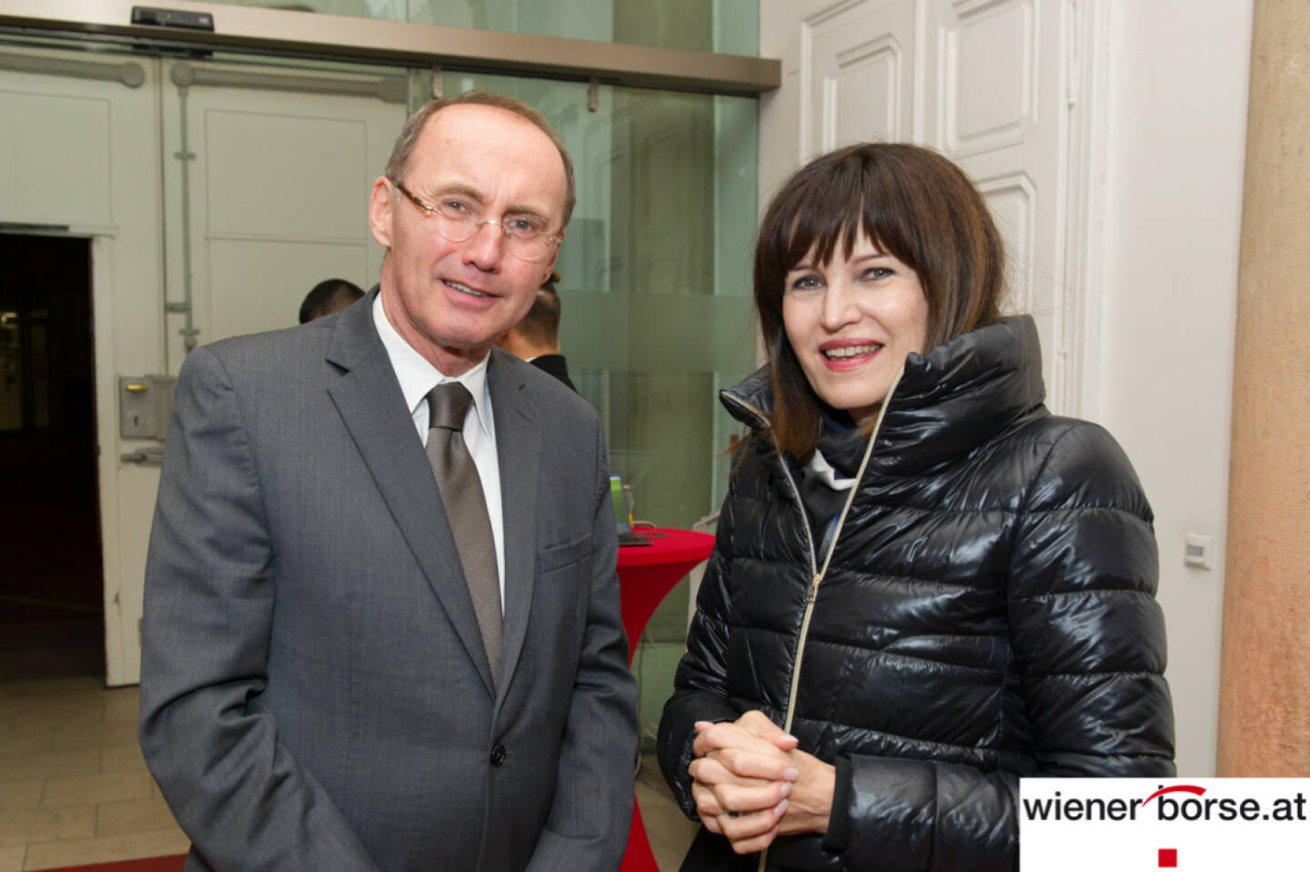 Börsepunsch 2014: Othmar Karas, Birgit Kuras © http://www.wienerborse.at