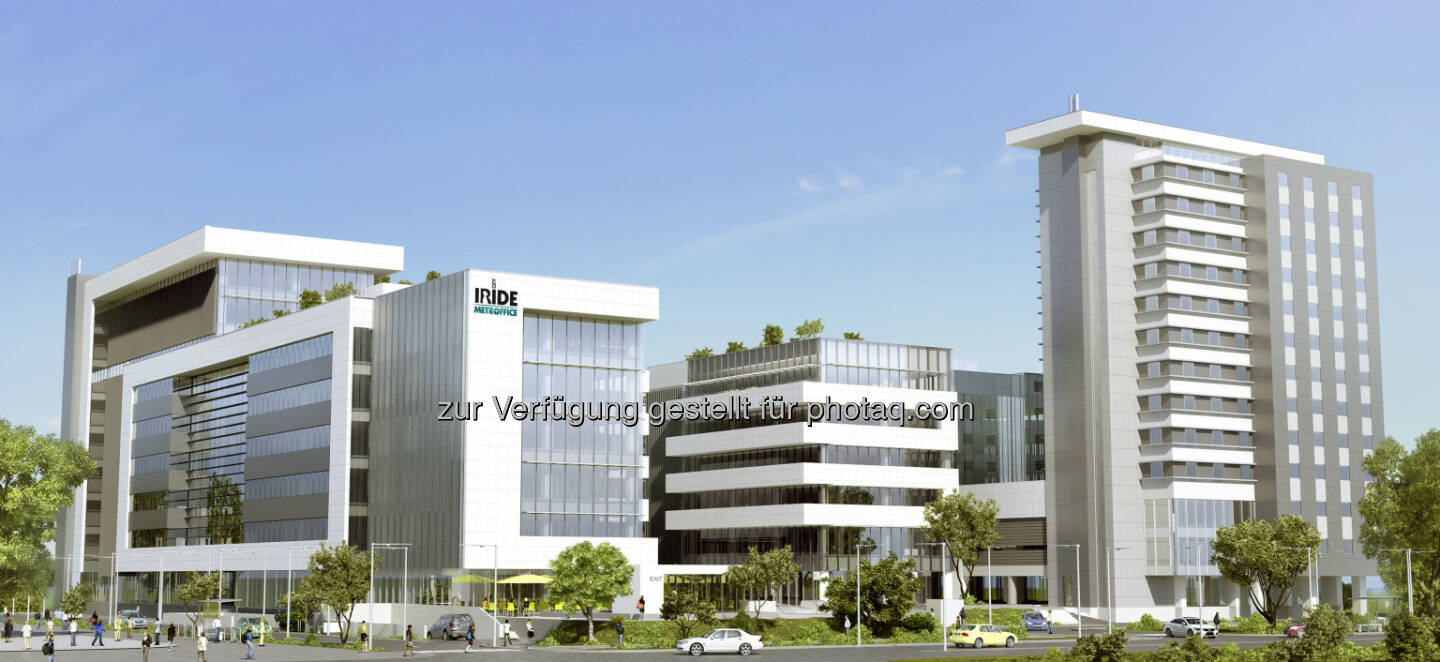 Die Immofinanz Group startet mit Metroffice eine neue Büro-Entwicklung in Bukarest. Dies ist zugleich der Auftakt für die langfristige Transformation und Erweiterung des bestehenden Iride Business Park zu einem modernen Stadtviertel mit dem Namen Iride City. (Bild: Immofinanz)